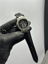 Patek Philippe Nautilus Annual Calendar 41mm Leather Strap Black Strap Grey Dial Silver Bezel – men’s watch