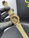 Patek Philippe Nautilus Annual Calendar 41mm Leather Strap Green Strap Green Dial Rosegold Bezel – men’s watch