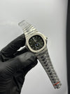Patek Philippe Nautilus Annual Calendar 41mm Stainless Steel Silver Bracelet Green Dial – men’s watch
