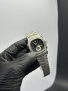 Patek Philippe Nautilus Chronograph 41mm Stainless Steel Silver Bracelet Black Dial – men’s watch