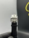 Patek Philippe Nautilus Moonphase 41mm Leather Strap Black Strap White Dial Silver Bezel – men’s watch