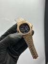 Patek Philippe Nautilus Moonphase 41mm Stainless Steel Rosegold Bracelet Black Dial – men’s watch