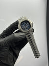 Patek Philippe Nautilus Moonphase 41mm Stainless Steel Silver Bracelet Blue Dial – men’s watch