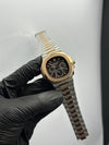 Patek Philippe Nautilus Moonphase 41mm Stainless Steel Silver Rosegold 2 Tone Bracelet Grey Dial – men’s watch