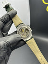 Patek Philippe Nautilus Power Reserve 41mm Leather Strap Green Strap Green Dial Silver Bezel – men’s watch