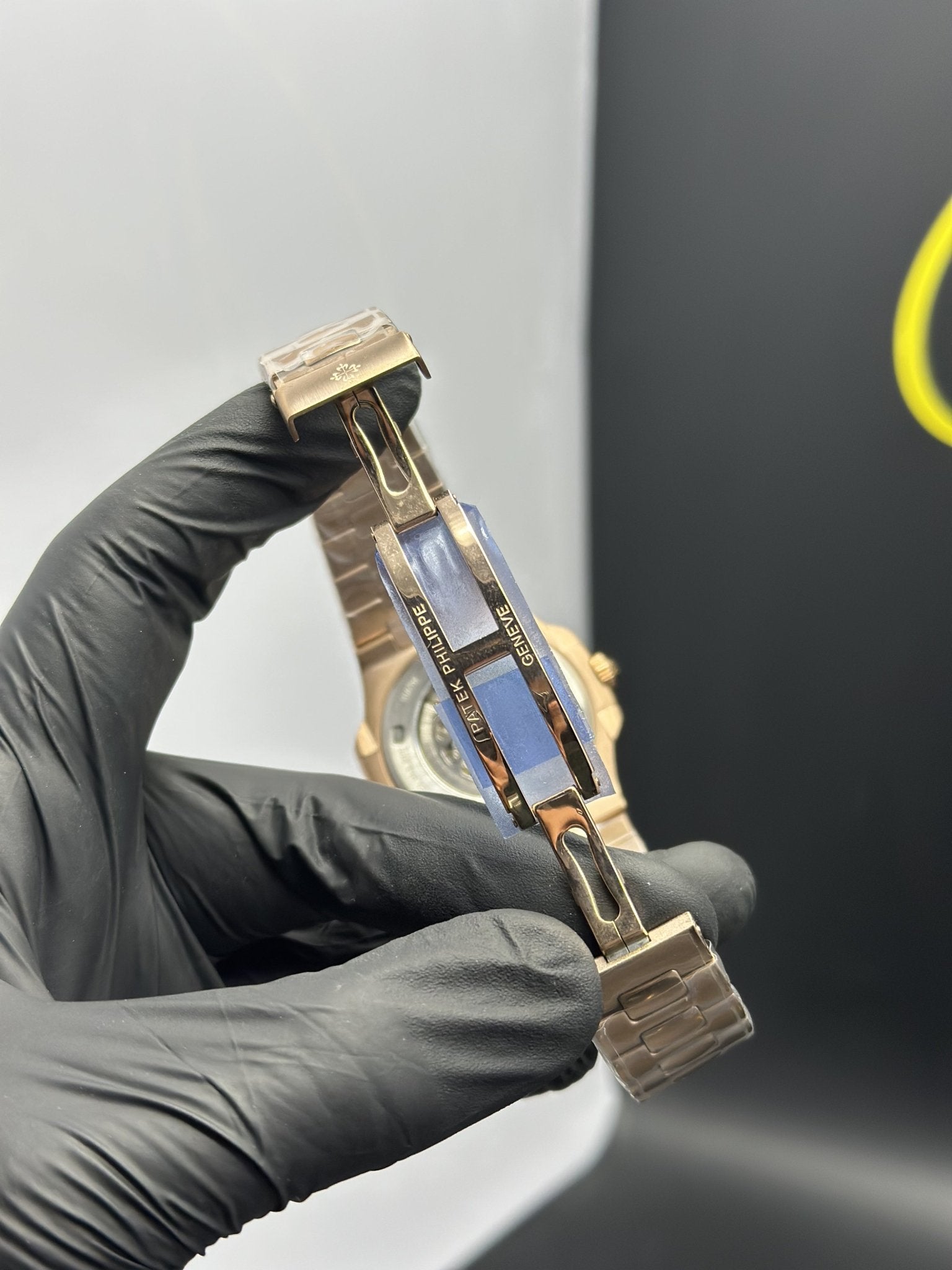 Patek Philippe Nautilus Skeleton 41mm Stainless Steel Rosegold Bracelet Grey Dial – men’s watch