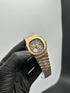 Patek Philippe Nautilus Skeleton 41mm Stainless Steel Rosegold Bracelet Grey Dial – men’s watch