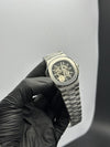 Patek Philippe Nautilus Skeleton 41mm Stainless Steel Silver Bracelet Black Dial – men’s watch