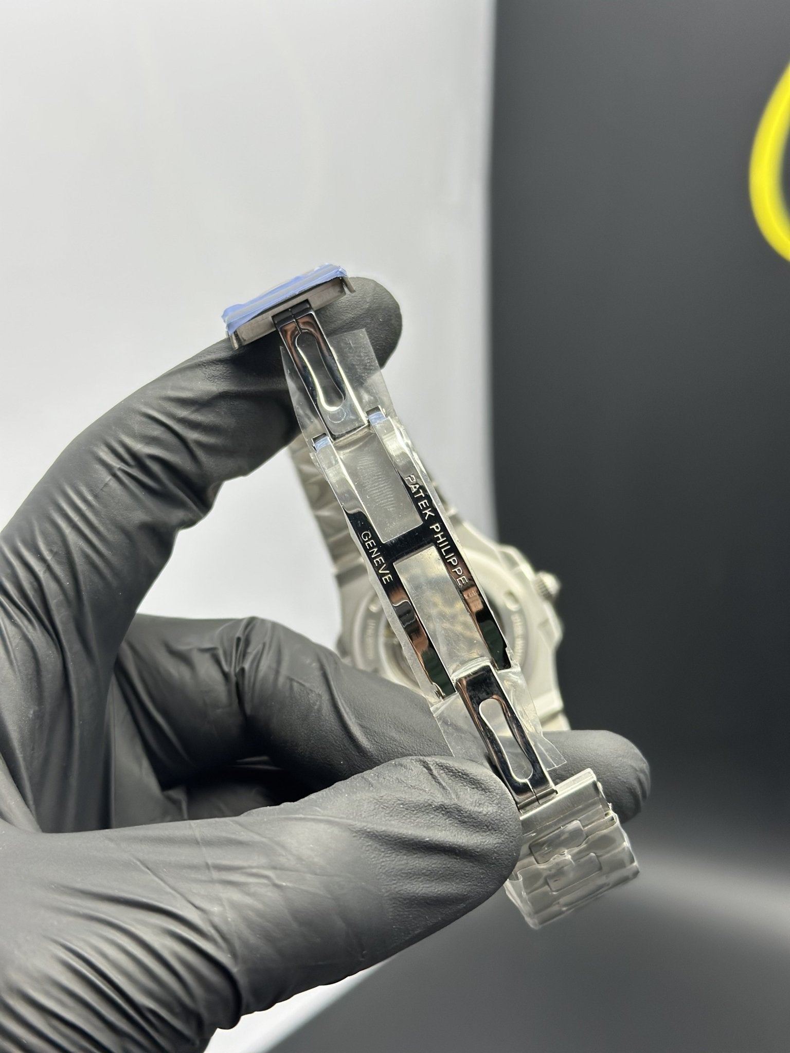 Patek Philippe Nautilus Skeleton 41mm Stainless Steel Silver Bracelet Black Dial – men’s watch