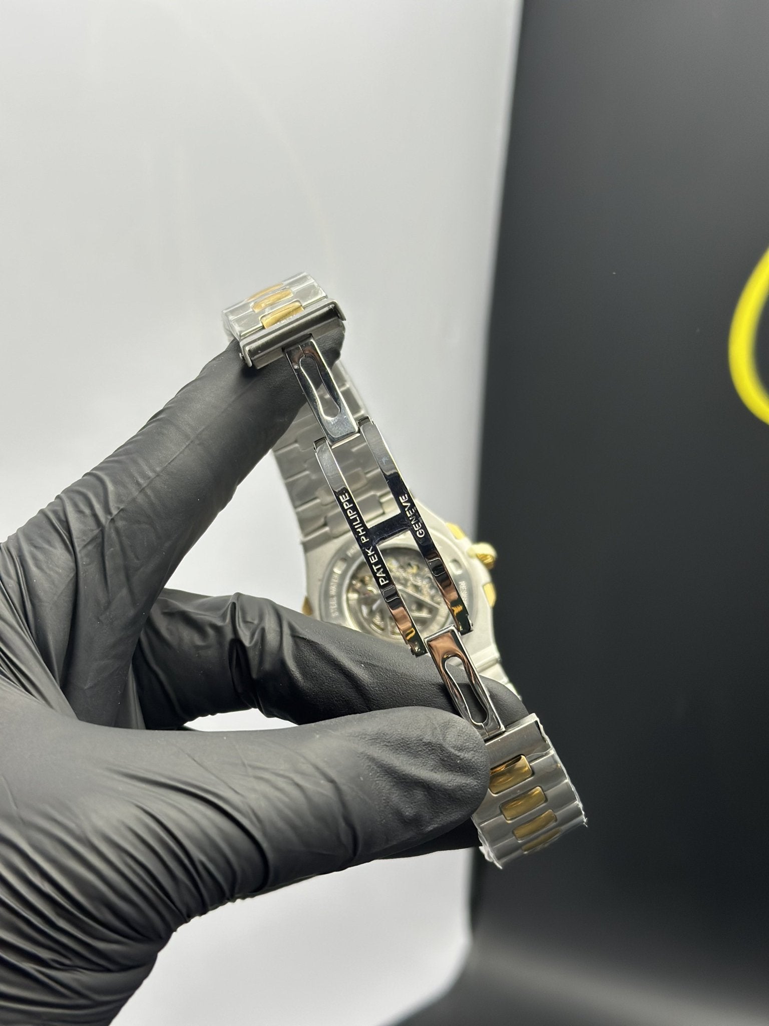 Patek Philippe Nautilus Skeleton 41mm Stainless Steel Silver Rosegold 2 Tone Bracelet Blue Dial – men’s watch