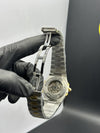 Patek Philippe Nautilus Skeleton 41mm Stainless Steel Silver Rosegold 2 Tone Bracelet Green Dial – men’s watch