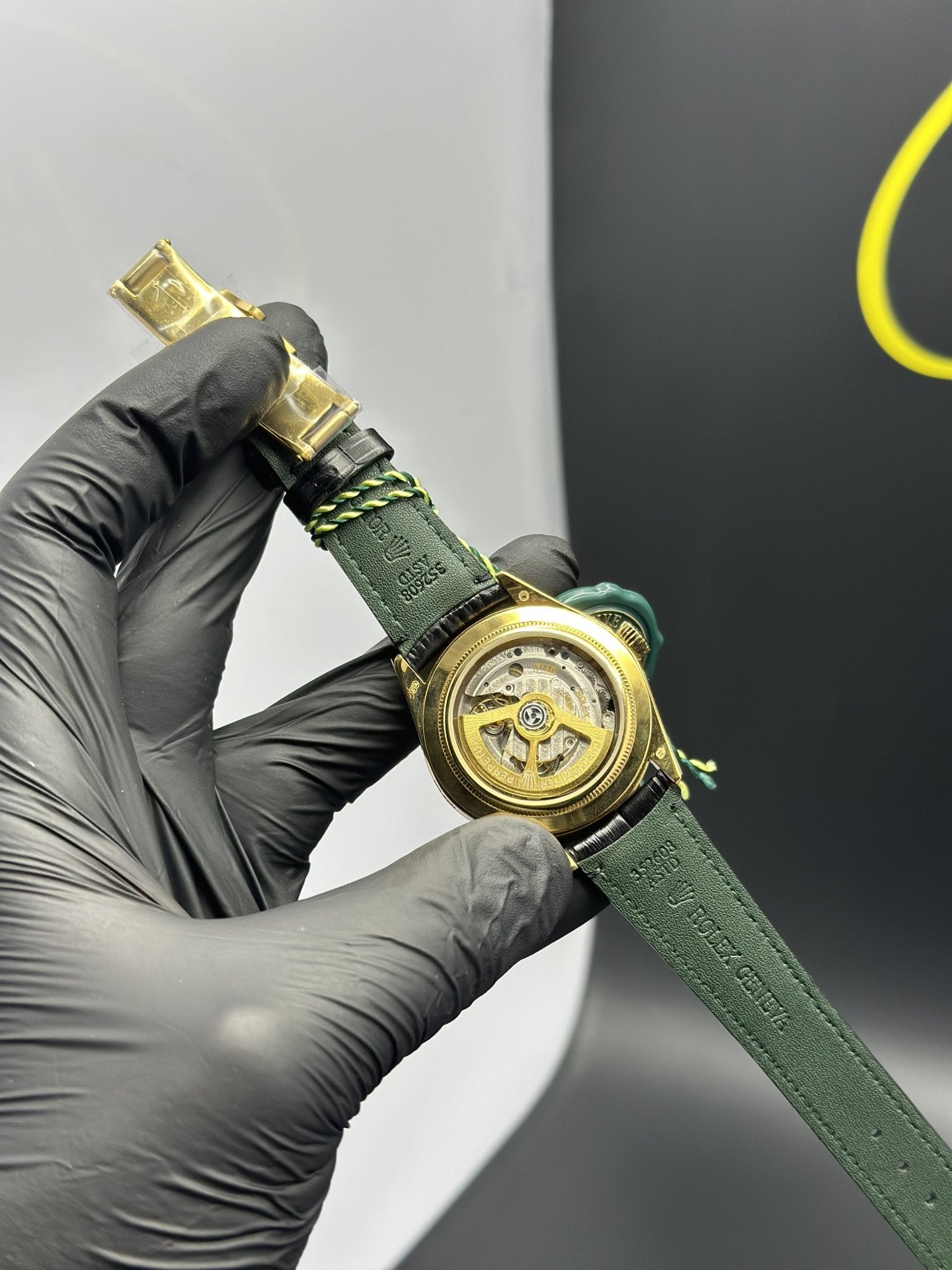 Rolex 1908 Model 39mm Leather Strap Black Dial – men’s watch