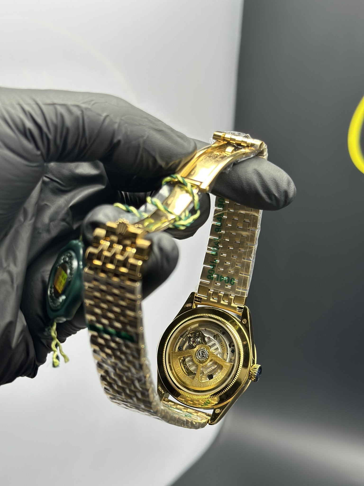 Rolex 1908 Model 39mm Stainless Steel Gold Settimo Bracelet Gold Dial – men’s watch