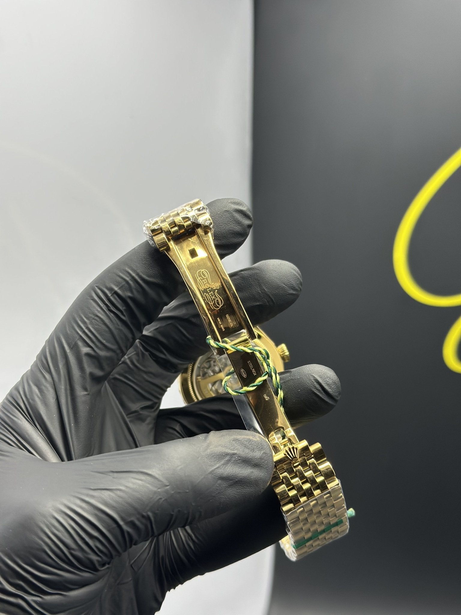 Rolex 1908 Model 39mm Stainless Steel Gold Settimo Bracelet Gold Dial – men’s watch