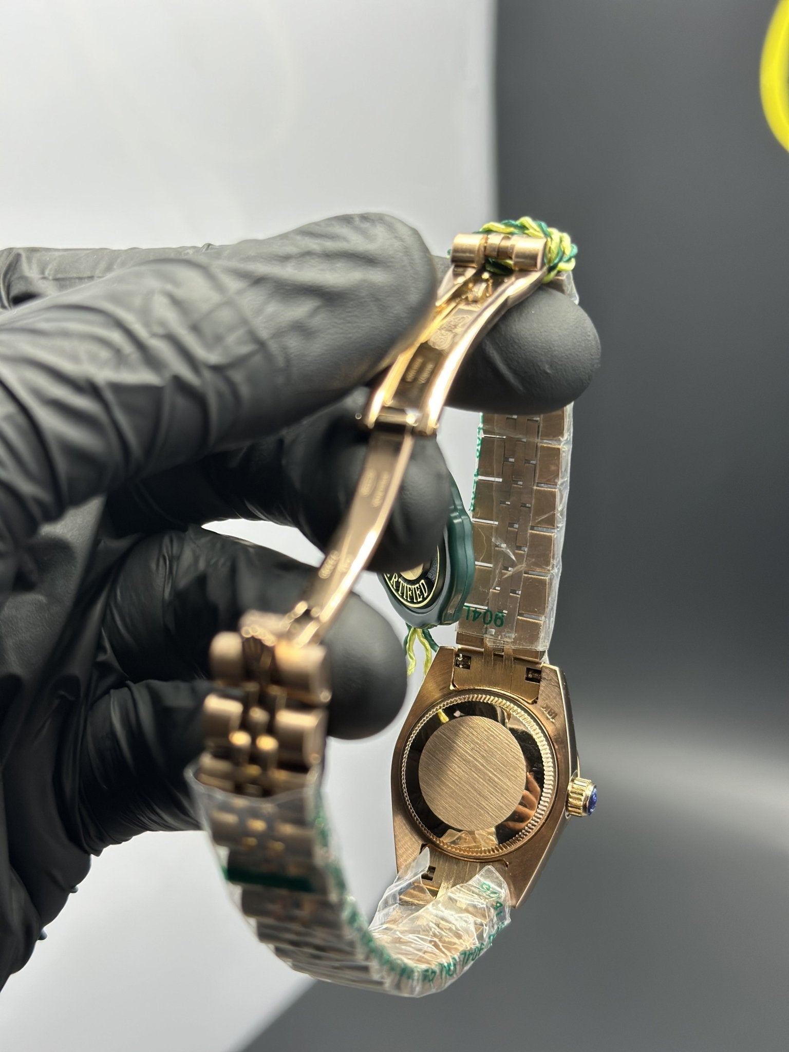 Rolex Datejust 28mm Stainless Steel Rosegold Jubilee Bracelet Brown Stone Figures Dial – men’s watch