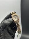Rolex Datejust 28mm Stainless Steel Rosegold Jubilee Bracelet White Roman Dial – men’s watch