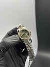 Rolex Datejust 28mm Stainless Steel Silver - Rosegold 2 Tone Jubilee Bracelet Green Stone Figures Dial – men’s watch