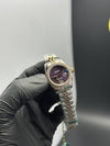 Rolex Datejust 28mm Stainless Steel Silver - Rosegold 2 Tone Jubilee Bracelet Purple Stone Figures Dial Stoned Bezel – men’s watch