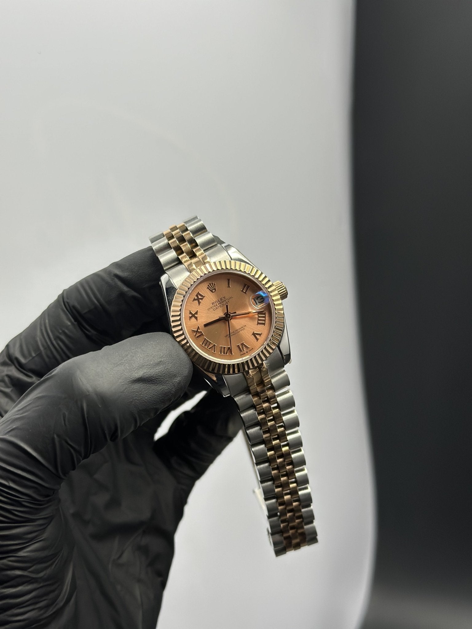 Rolex Datejust 31mm Stainless Steel Silver - Rosegold 2 Tone Jubilee Bracelet Orange Roman Figures Dial – men’s watch