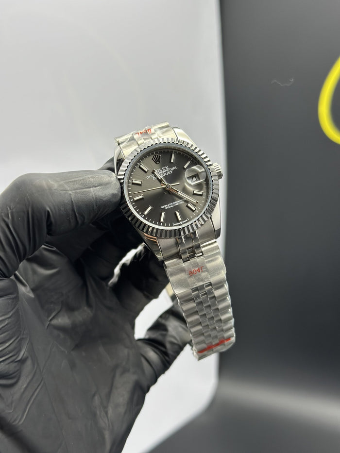 RLX Datejust 36mm Silver Jubilee Bracelet Grey Dial