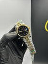 Rolex Datejust 41mm Stainless Steel Silver Gold 2 Tone Jubilee Bracelet Black Dial – men’s watch