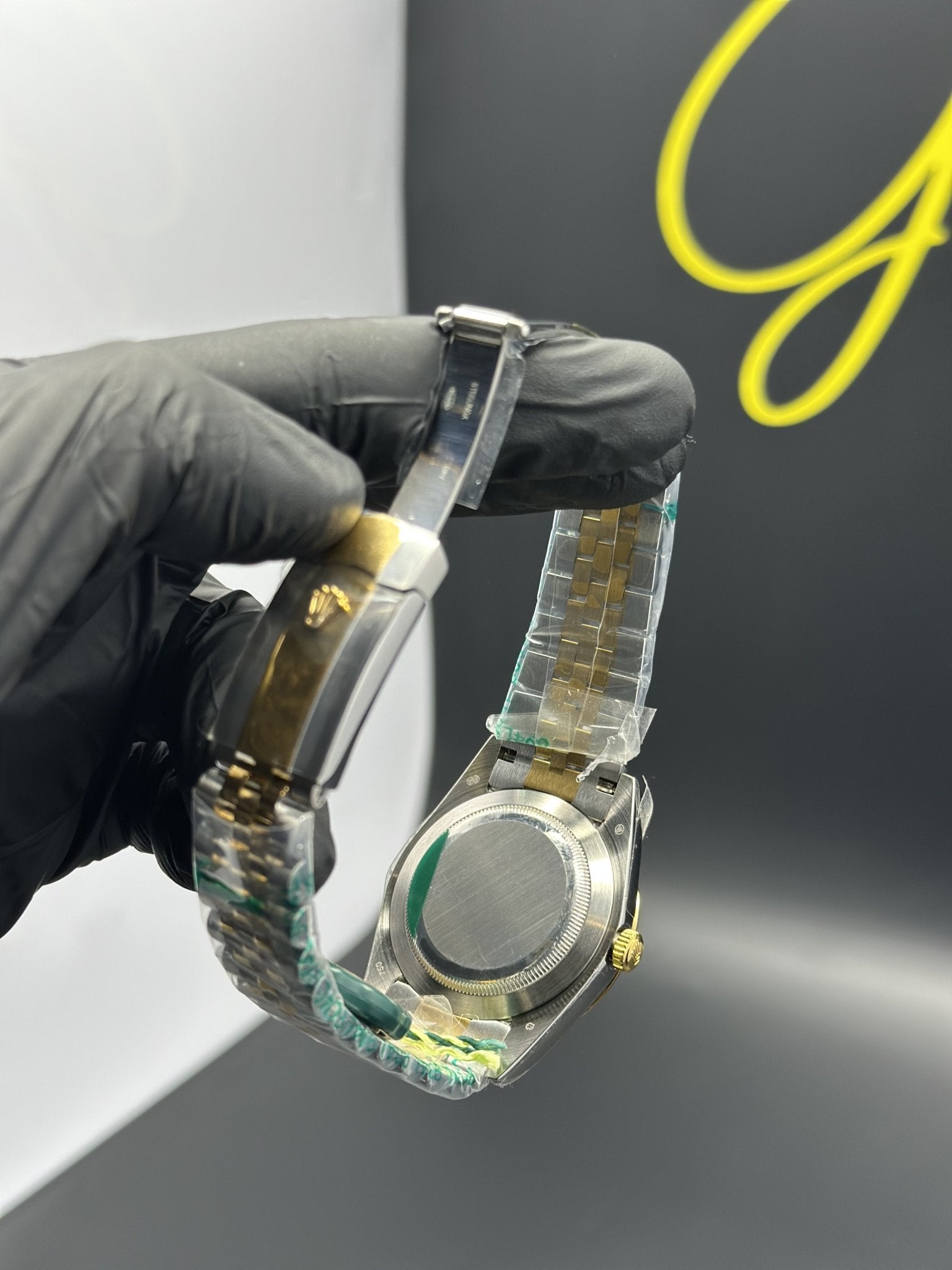 Rolex Datejust 41mm Stainless Steel Silver Gold 2 Tone Jubilee Bracelet Black Dial – men’s watch