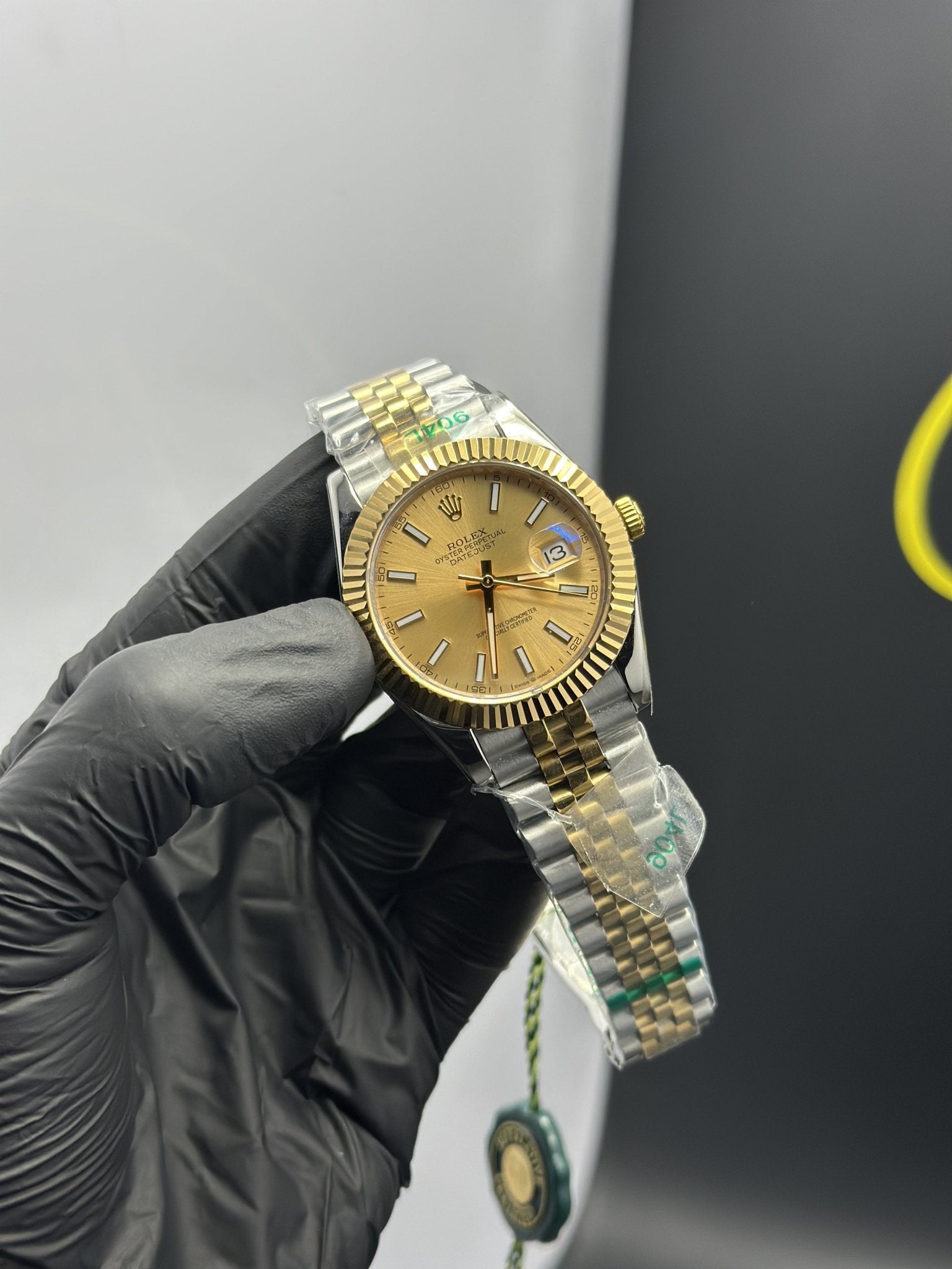 Rolex Datejust 41mm Stainless Steel Silver Gold 2 Tone Jubilee Bracelet Gold Dial – men’s watch