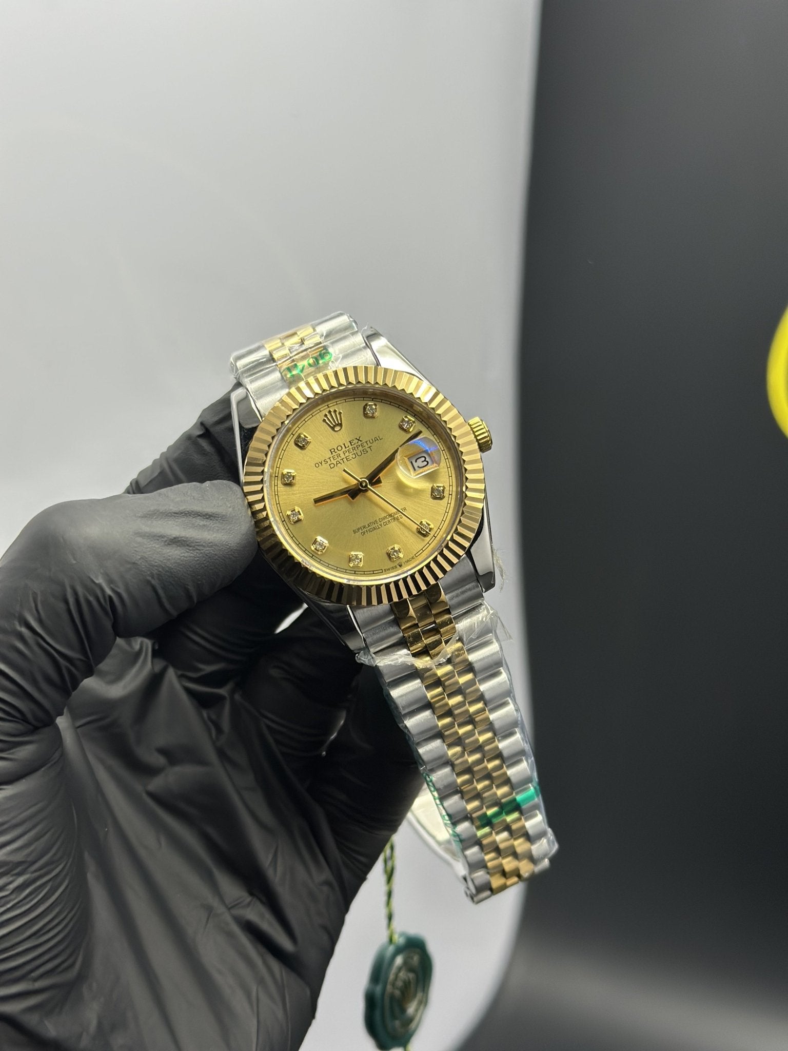 Rolex Datejust 41mm Stainless Steel Silver Gold 2 Tone Jubilee Bracelet Gold Stone Figures Dial – men’s watch