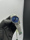Rolex Datejust 41mm Stainless Steel Silver Jubilee Bracelet Navy Blue Dial – men’s watch
