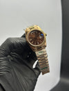 Rolex Daydate 36mm Rosegold Presidential Bracelet Brown Gems Figures Dial – men’s watch