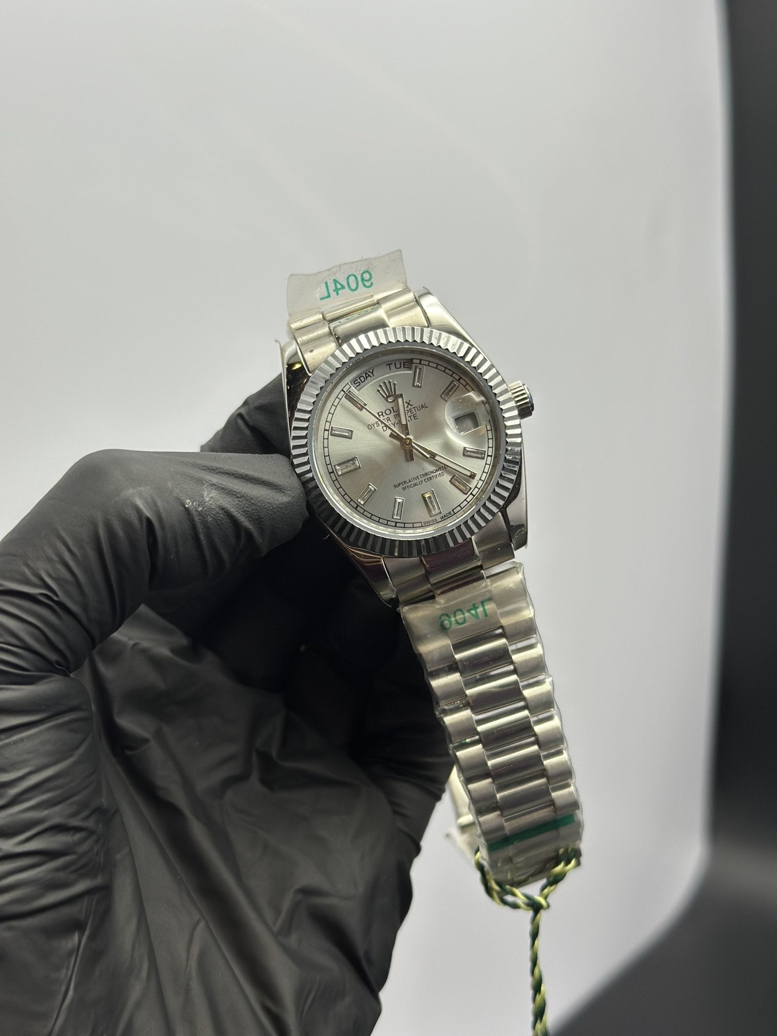 Rolex Daydate 36mm Silver Presidential Bracelet Silver Gems Figures Dial – men’s watch