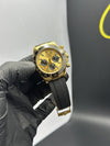 Rolex Daytona 37mm Oyster Flex Gold Black Dial Black Bezel – men’s watch