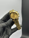 Rolex Daytona 37mm Stainless Steel Gold Oyster Bracelet Gold Dial Gold Bezel – men’s watch