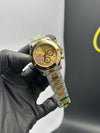 Rolex Daytona 37mm Stainless Steel Silver Gold 2 Tone Oyster Bracelet Gold Dial Gold Bezel – men’s watch