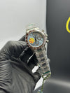 Rolex Daytona 37mm Stainless Steel Silver Oyster Bracelet Blue Dial Brown Bezel – men’s watch