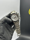Rolex Daytona 37mm Stainless Steel Silver Oyster Bracelet White Dial Black Bezel – men’s watch