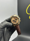 Rolex Daytona 40mm Leather Strap Orange Black Dial – men’s watch
