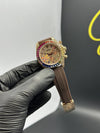 Rolex Daytona 40mm Oyster Flex Fully Stonned Rosegold Stoned Dial Rainbow Stoned Bezel – men’s watch