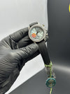 Rolex Daytona 40mm Oyster Flex Stoned Bezel Sky Blue Dial White Stoned Bezel – men’s watch
