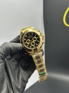 Rolex Daytona 40mm Stainless Steel Gold Oyster Bracelet Black Dial – men’s watch