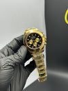 Rolex Daytona 40mm Stainless Steel Gold Oyster Bracelet Black Gold Dial – men’s watch