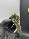 Rolex Daytona 40mm Stainless Steel Rosegold Oyster Bracelet Stoned Bezel Black Dial Black Stoned Bezel – men’s watch
