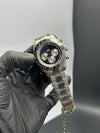 Rolex Daytona 40mm Stainless Steel Silver Oyster Bracelet Unique Edition Blue Silver Dial Black Bezel – men’s watch