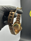 Rolex GMT Master II 40mm Stainless Steel Rosegold Oyster Bracelet Root Beer Textured Dial – men’s watch