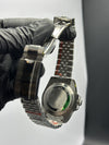 Rolex GMT Master II 40mm Stainless Steel Silver Oyster Bracelet Fully Stoned Black Dial Blue Stoned Bezel – men’s watch
