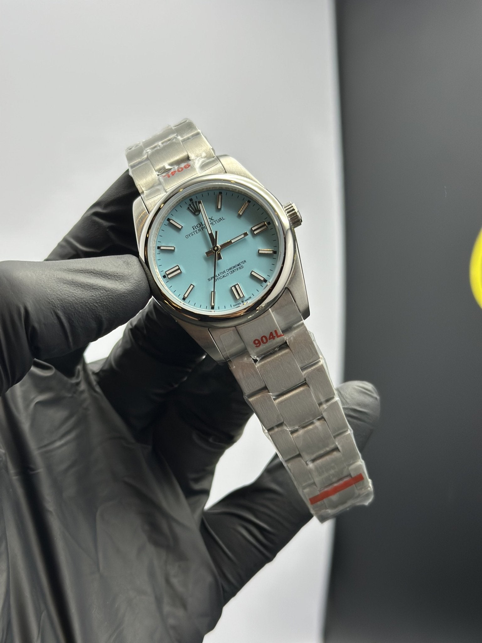 Rolex Oyster Perpetual 36mm Stainless Steel Silver Oyster Bracelet Sky Blue Dial – men’s watch