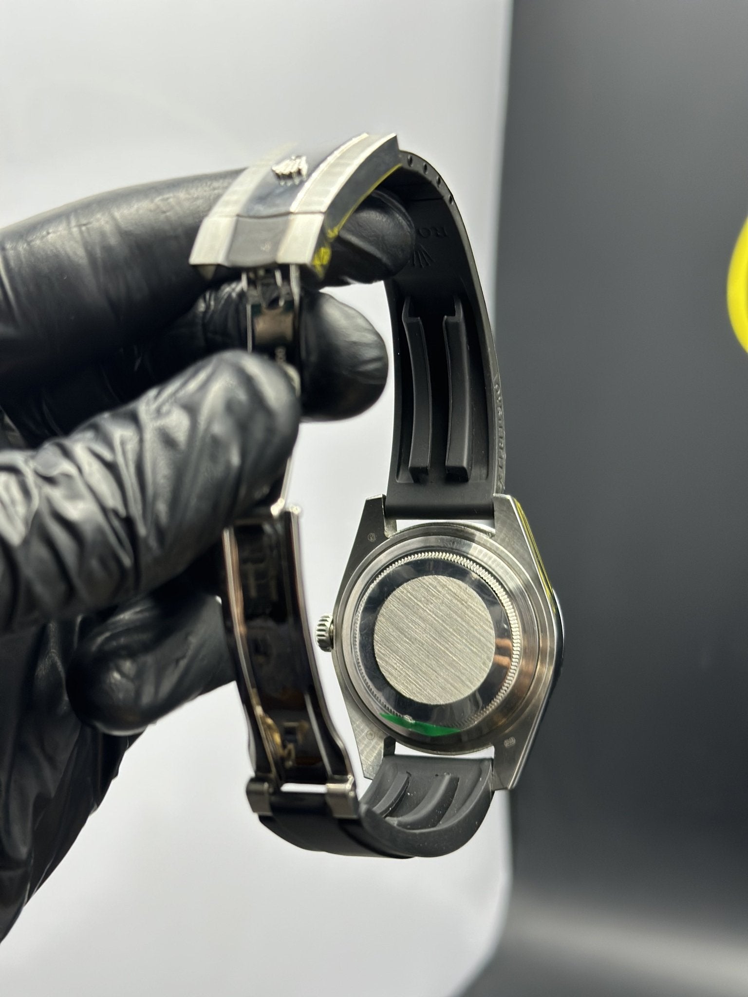 Rolex Sky Dweller 42mm Oyster Flex Black Strap Black Dial Silver Bezel – men’s watch