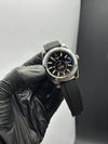 Rolex Sky Dweller 42mm Oyster Flex Black Strap Black Dial Silver Bezel – men’s watch