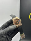 Rolex Sky Dweller 42mm Oyster Flex Black Strap Brown Dial Rosegold Bezel – men’s watch