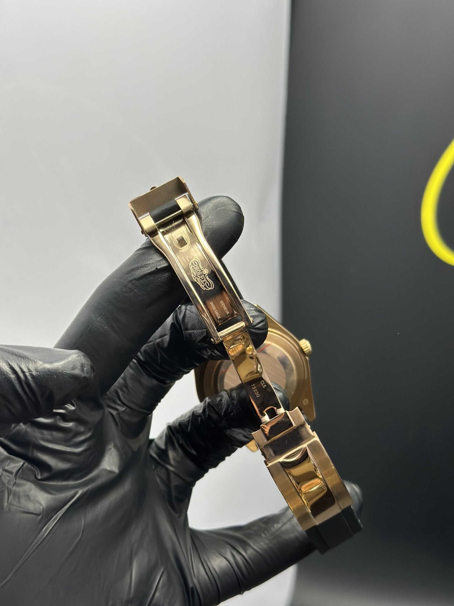 Rolex Sky Dweller 42mm Oyster Flex Black Strap Grey Dial Rosegold Bezel – men’s watch